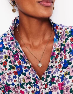 Collier avec pendentif fin tournant