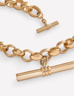 Collier chaîne épaisse à barre en T