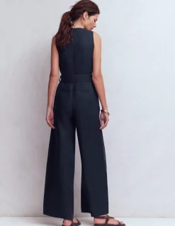 Combinaison Laura à col V en lin