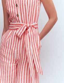 Combinaison Laura à col V en lin