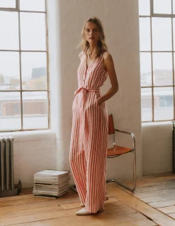 Combinaison Laura à col V en lin