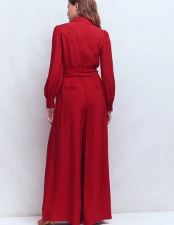 Combinaison palazzo boutonnée