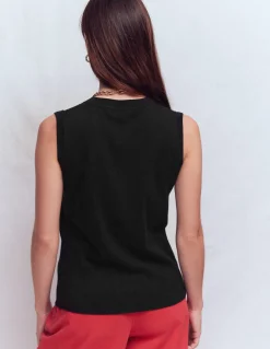 Débardeur à col rond Emilia en coton