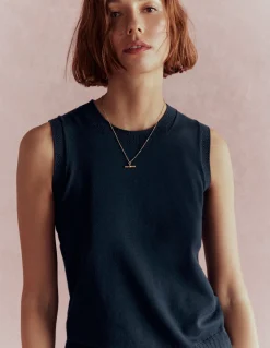 Débardeur à col rond Emilia en coton