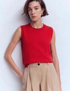 Débardeur à col rond Emilia en coton