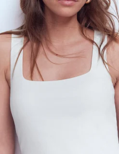 Débardeur double épaisseur à col carré