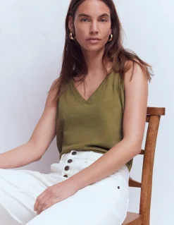 Débardeur flammé à col V