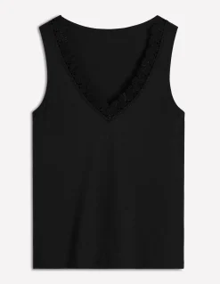 Débardeur Flora ultra-doux à détails en dentelle