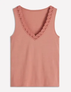 Débardeur Flora ultra-doux à détails en dentelle