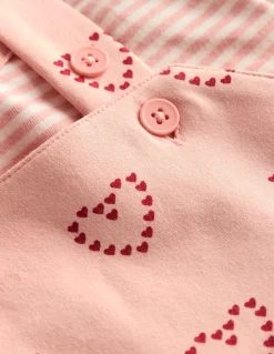 Ensemble avec salopette en jersey