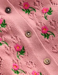 Gilet à col en pointelle