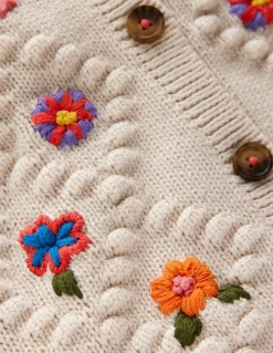 Gilet brodé en coton