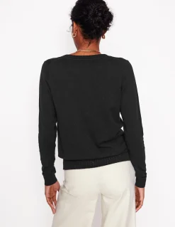 Gilet col rond Emilia en coton