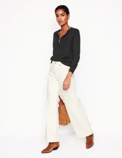 Gilet col rond Emilia en coton