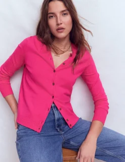 Gilet col rond Emilia en coton