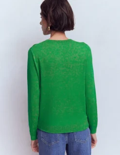 Gilet col rond Emilia en coton