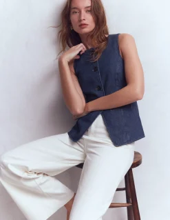 Gilet de costume en jean