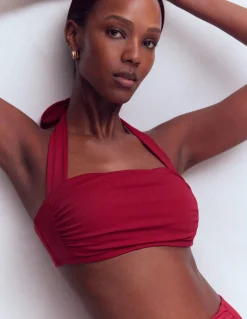 Haut de bikini froncé Kythira