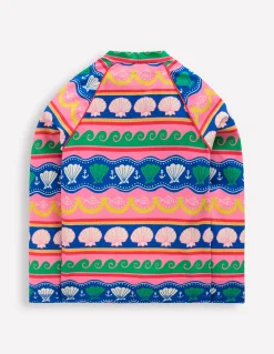 Haut de plage à motif et protection solaire