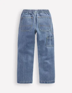 Jean à enfiler style charpentier