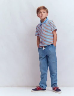 Jean à genoux renforcés