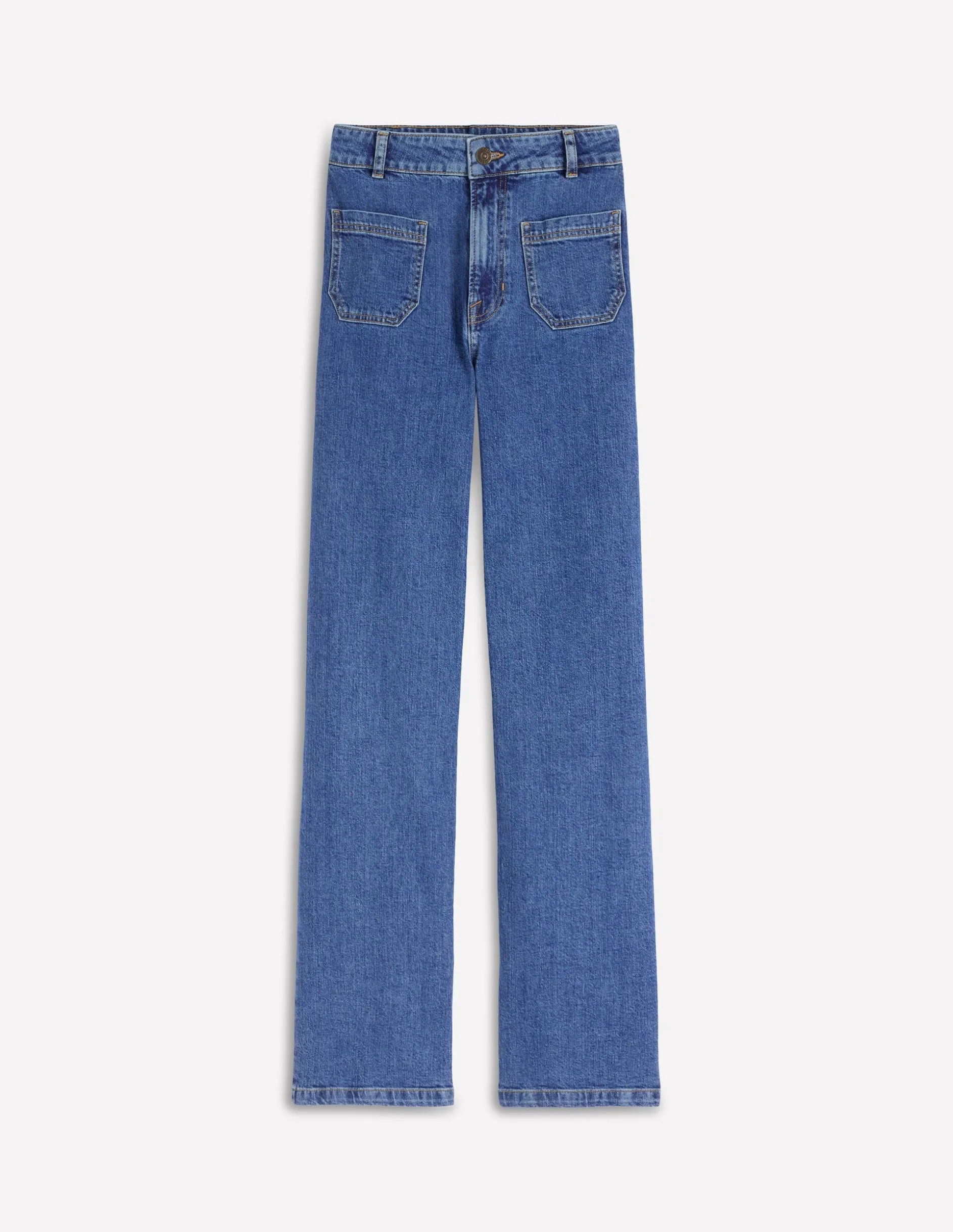 Jean droit à poches