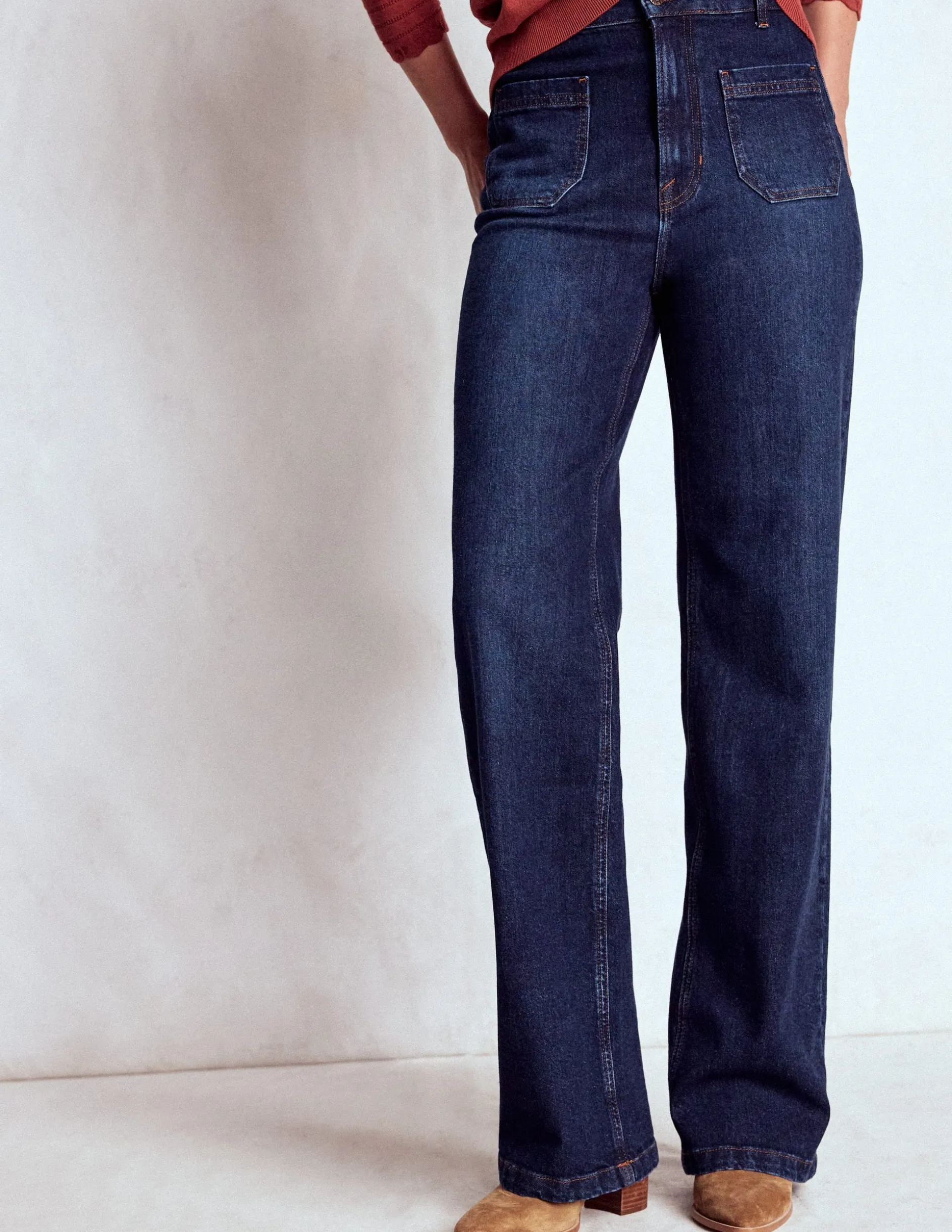 Jean droit à poches