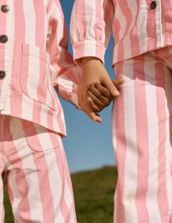 Jean droit à poches plaquées