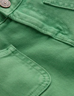 Jean droit à poches plaquées