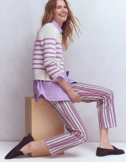 Jean droit à taille haute