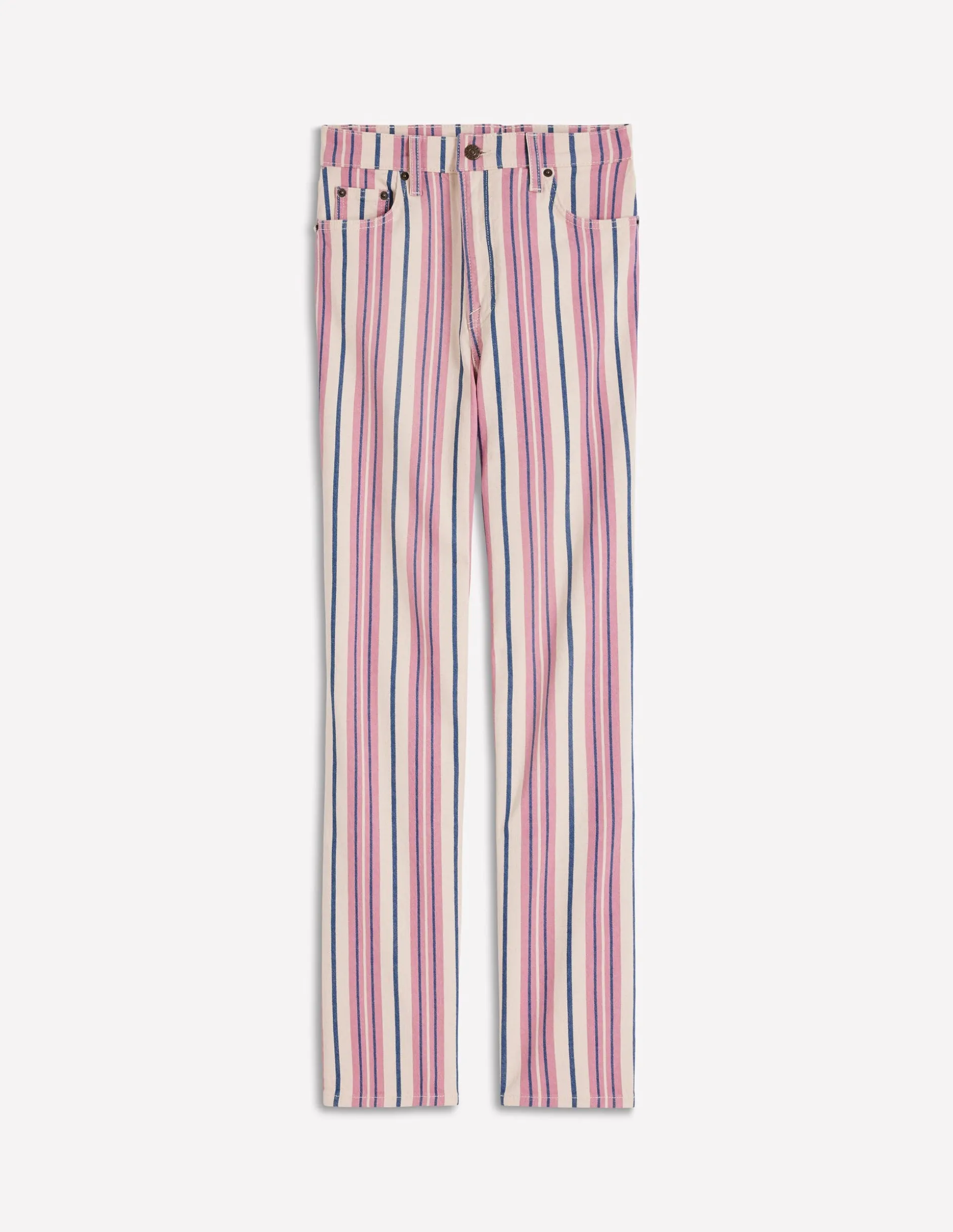 Jean droit à taille haute