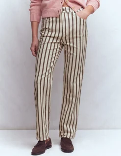 Jean droit à taille haute