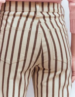 Jean droit à taille haute