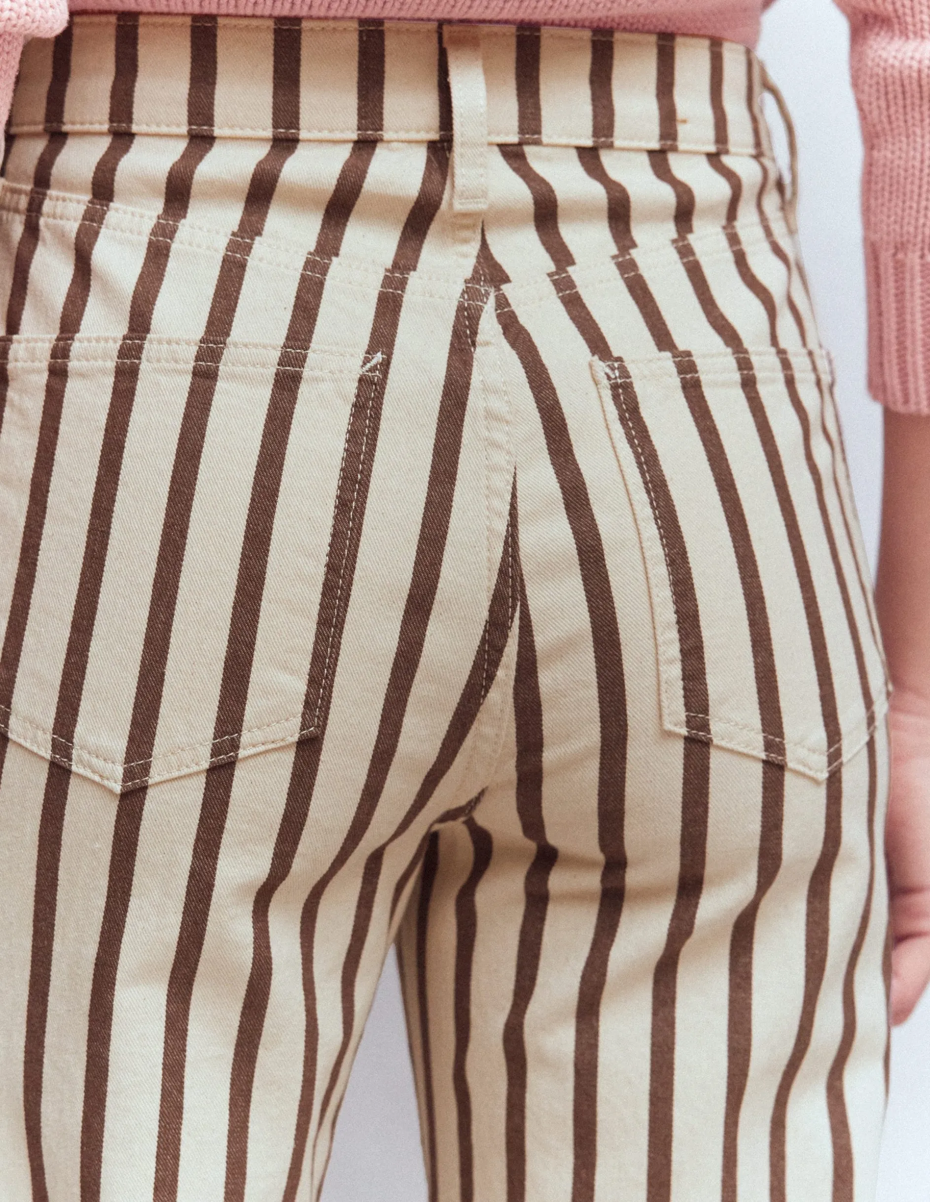 Jean droit à taille haute