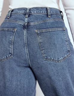 Jean droit taille haute