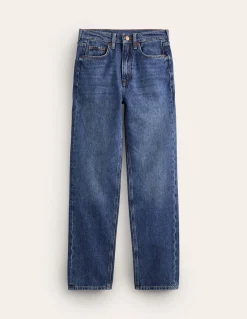 Jean droit taille haute