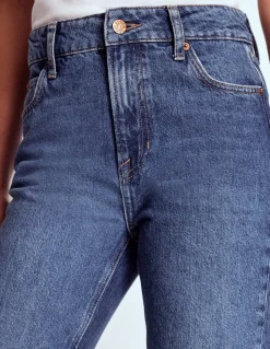 Jean droit taille haute