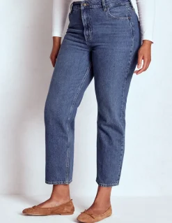 Jean droit taille haute