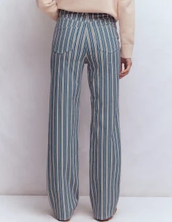 Jean droit taille haute