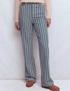 Jean droit taille haute