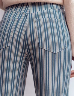 Jean droit taille haute