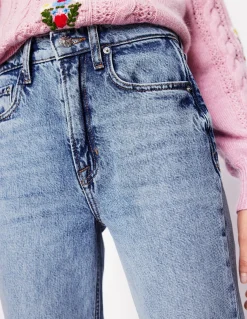 Jean droit taille haute