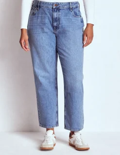 Jean droit taille haute