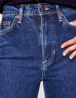 Jean droit taille haute