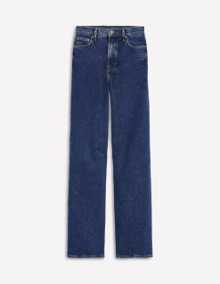 Jean droit taille haute