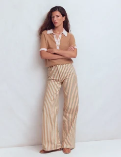 Jean large taille haute