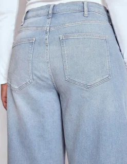 Jean large taille haute