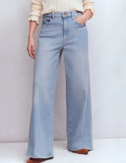 Jean large taille haute