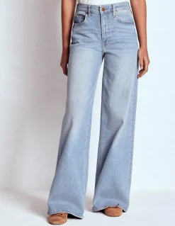 Jean large taille haute