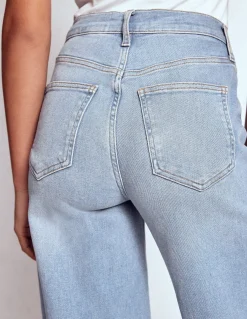 Jean large taille haute